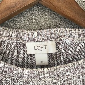 Loft Short Sleeve Long Knit Sweater